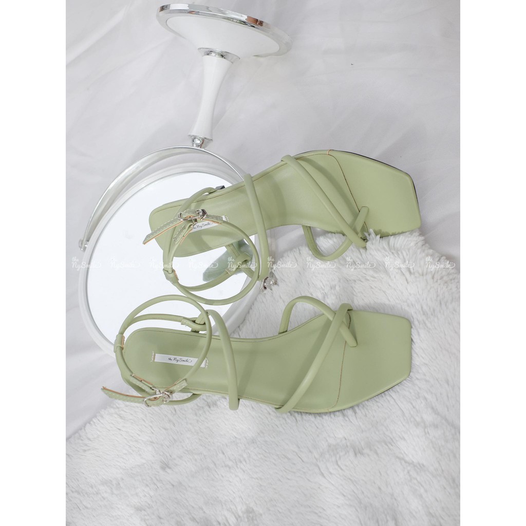 Giày cao gót xỏ ngón 5cm - THENYSMILE - Gót nhọn mũi vuông - PERU