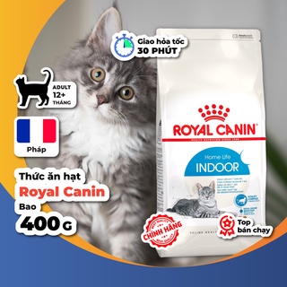 Thức ăn hạt Royal Canin Indoor 27 cho mèo lớn sống trong nhà [Túi hãng 400g]