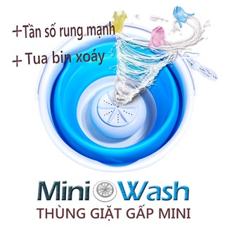 OT23 Thùng giặt máy giặt mini có thể gấp gọn tua bin xoáy tiếng ồn thấp máy giặt cỡ nhỏ mini keolac2019