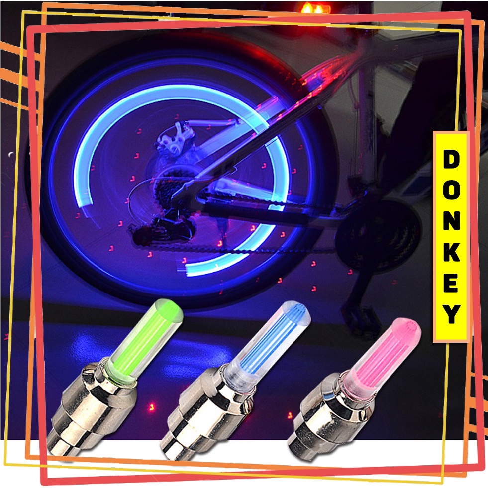 Đèn LED Neon Gắn Van Xe Đạp - Xe Máy - Ô Tô Tặng 03 Pin DOKEY99