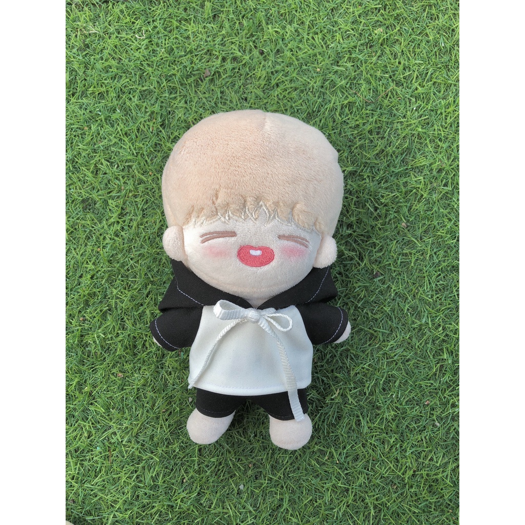 Áo hoodie  trắng đen dành cho doll 15cm 20cm