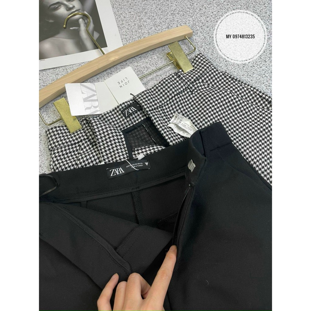 ❤️❤️ Quần váy cho nữ - Quần váy ZRA hai màu đen kẻ cho nữ size S/M/L | BigBuy360 - bigbuy360.vn