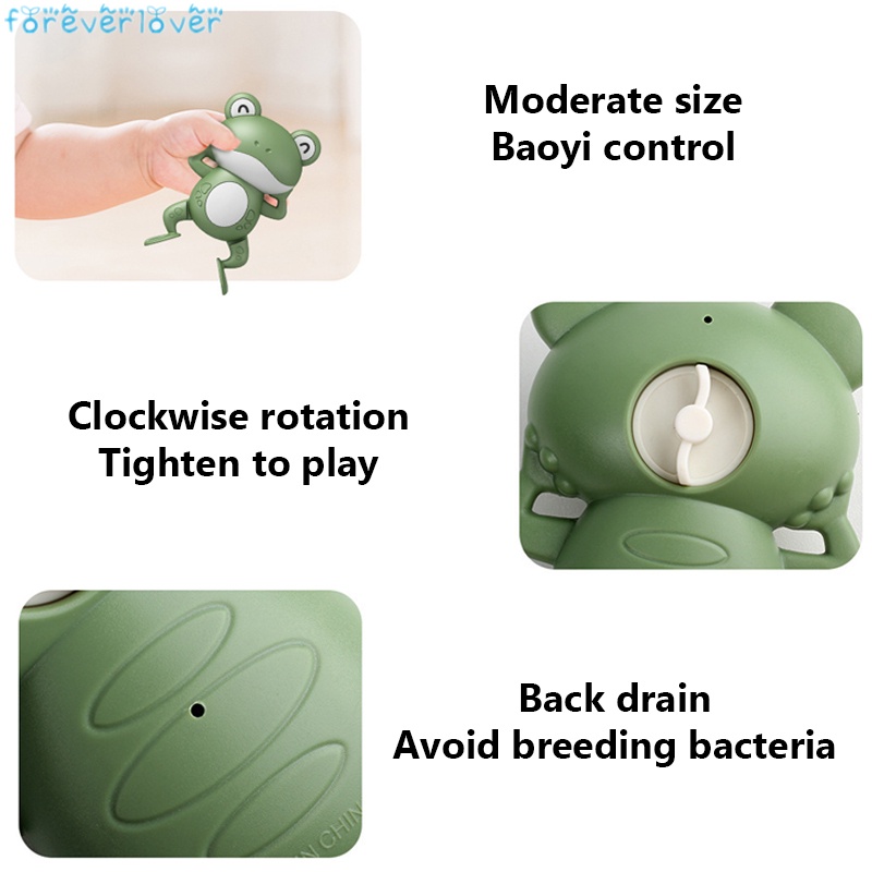  Baby Bath Toys Cute Clockwork Animals Frog Water Toys Swimming Pool Water Game Best Gifts for Children