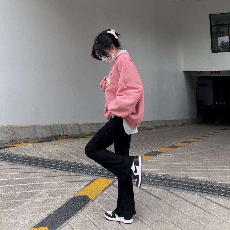 [VIDEO/SẴN] Quần legging ống loe co dãn chất thun tăm tôn dáng vòng hai quyến rũ