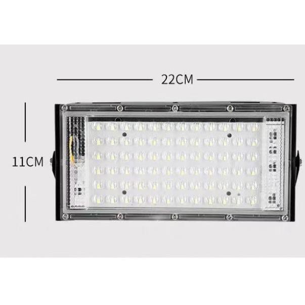 Đèn Led siêu sáng dạng Pha 50W Ngoài Trời Chống Mưa 220V 6500k ip65