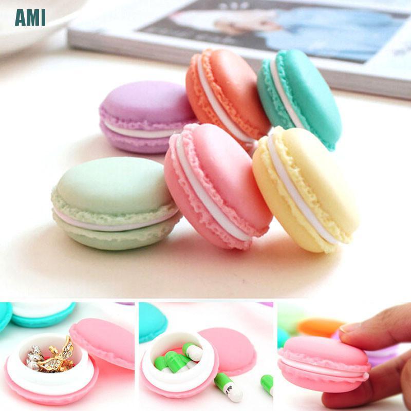 Hộp Đựng Trang Sức Hình Bánh Macaron Dễ Thương