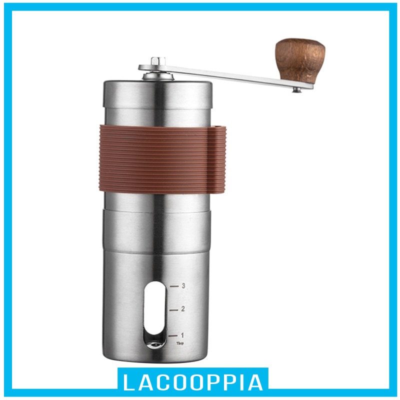 [LACOOPPIA] Manual Coffee Grinder Adjustable Setting for Espresso French Press Camping