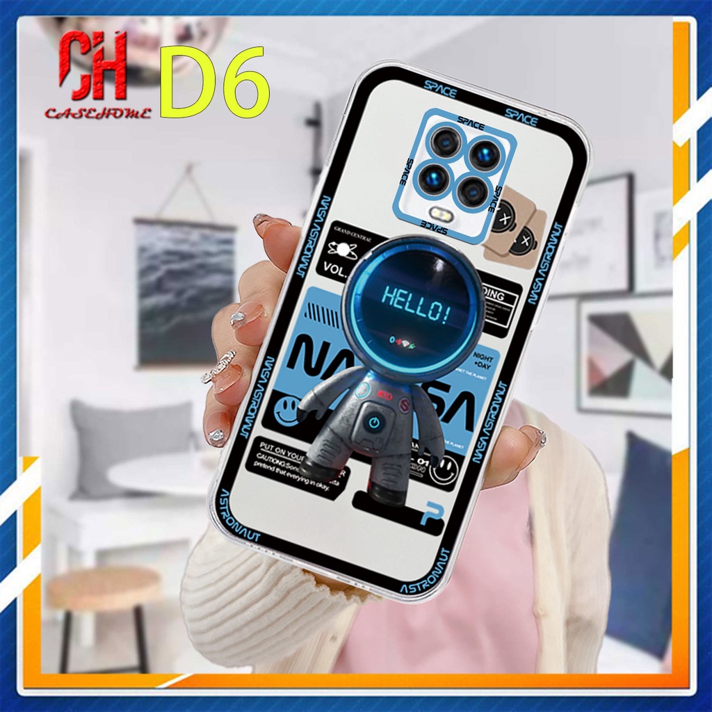 Casing Realme C11 2021 C21Y C31 C35 C15 C21 C25 C20 C3 C12 C2 C25S 5S 5 5S 5i C17 7i C1 C25Y C2 C3i 6i C20A Realme Narzo 20 10 10A 20A 30A Transparent Space Astronaut Soft TPU Cover