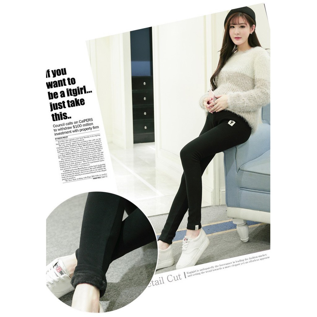 Quần Bầu Legging Lót Lông