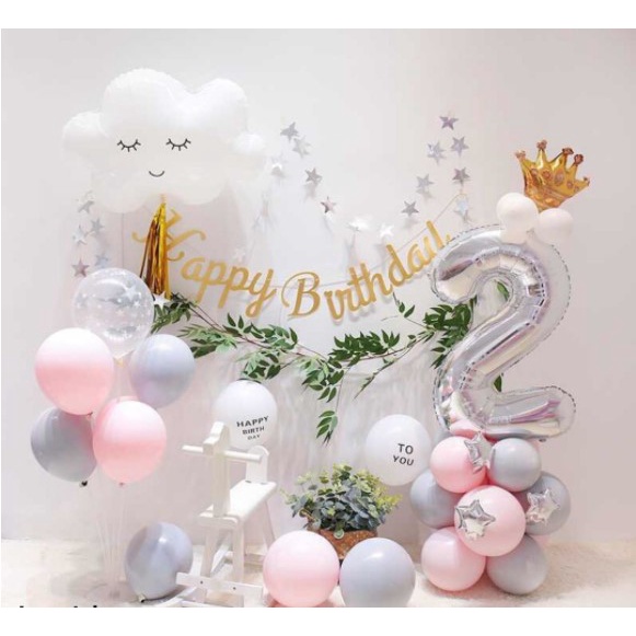 Dây Garland Ngôi Sao Dây Grand Ngôi Sao Dây Ngôi Sao dài 2m Dây cờ Tam Giác trang trí sinh nhật,  Banner Happy Birthday