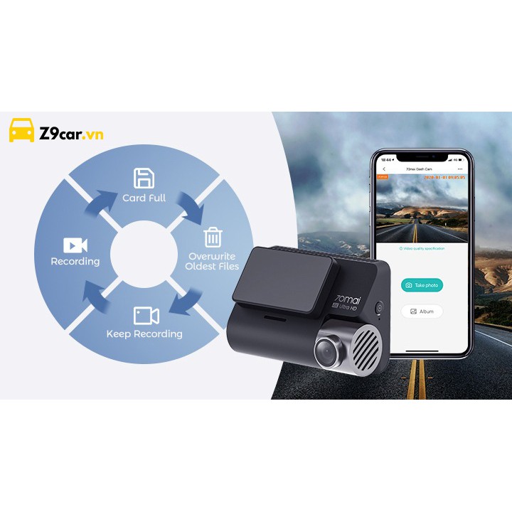 Camera hành trình Xiaomi 70mai A800S 4K bản Quốc tế hot nhất 2021 | Bảo hành 12 tháng | BigBuy360 - bigbuy360.vn