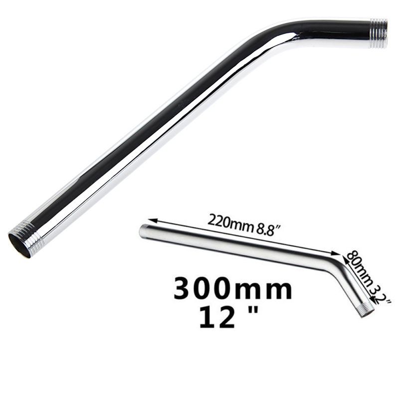 Đầu Nối Dài Vòi Hoa Sen Dài kiss 12 Bằng Thép Không Gỉ Gắn Tường