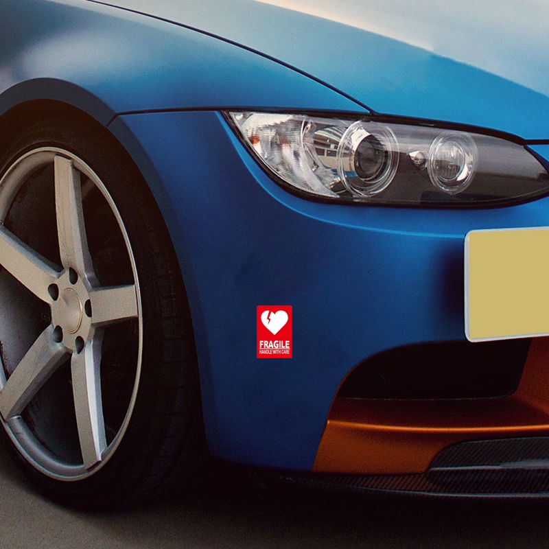 &quot;FRAGILE&quot; Hình dán cảnh báo &quot;XỬ LÝ VỚI CHĂM SÓC&quot; Decal phản quang Xe mô tô xe máy xe đạp Vỏ trầy xước Đề can dán