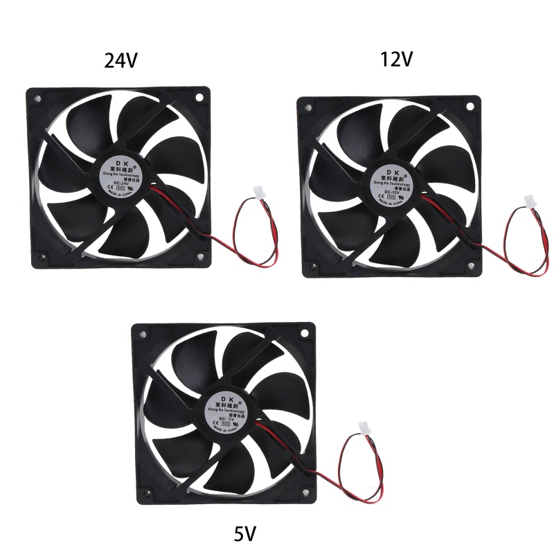 Quạt Tản Nhiệt 120mm 5 12 24V DC 12025 120x120x25mm Không Chổi Than Chuyên Dụng Cho CPU