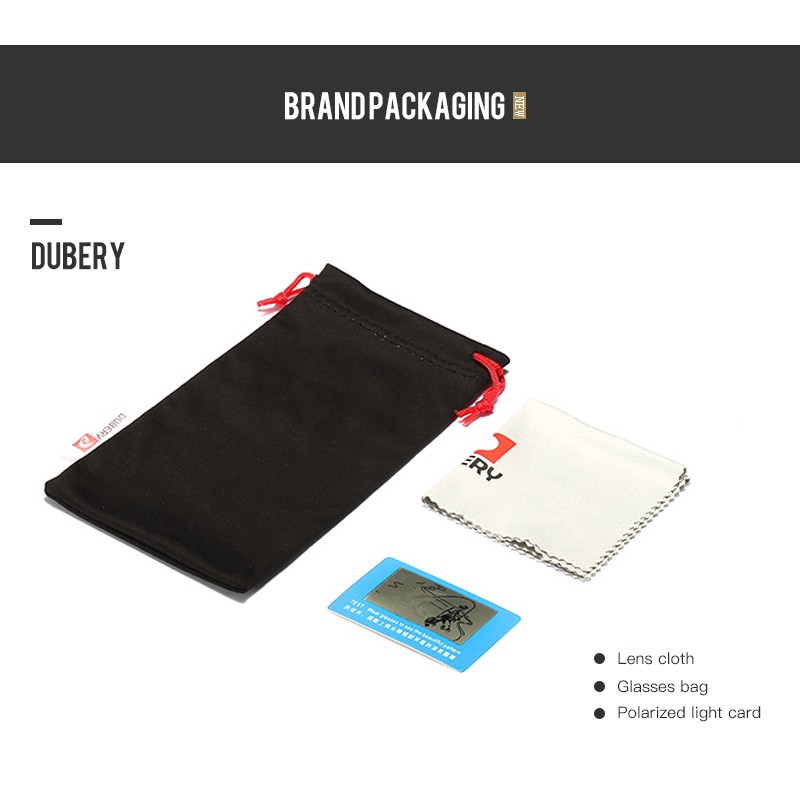 Kính râm DUBERY UV400 kiểu dáng thể thao dành cho nam