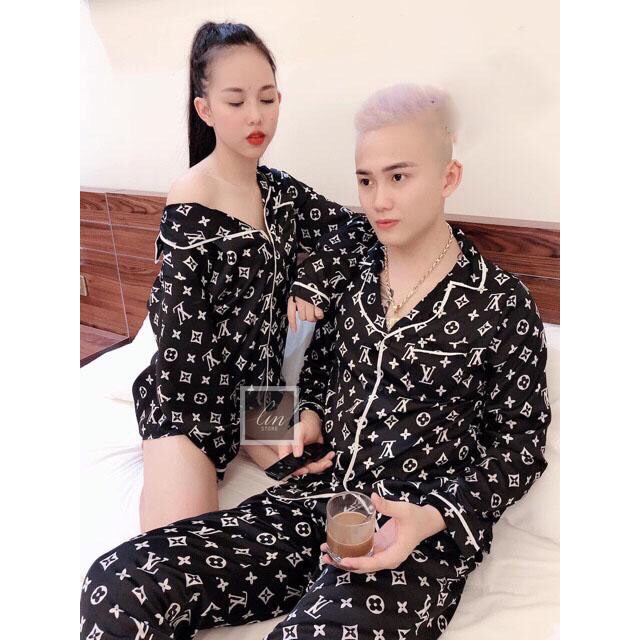 Bộ Đồ Pijama Nam Nữ Chất Kate Thái