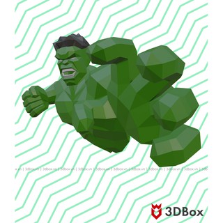 Người khổng lồ xanh Hulk (Size XXL)- Mô hình giấy 3D Papercraft