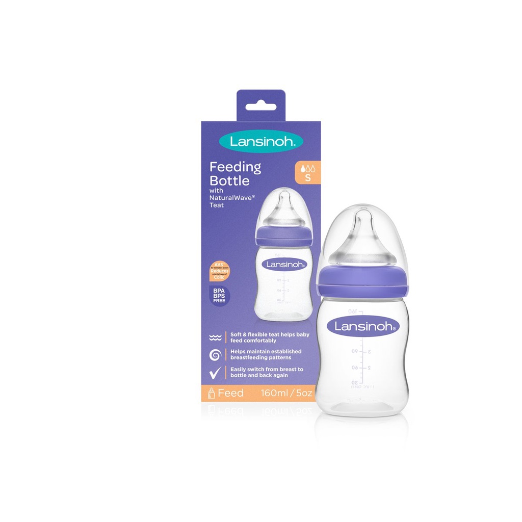 Bình sữa PP Plus Lansinoh Momma 160ml