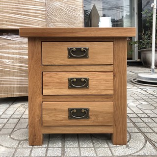 Tủ đầu giường gỗ sồi 3 ngăn kéo SP1535 KT:50x40x56
