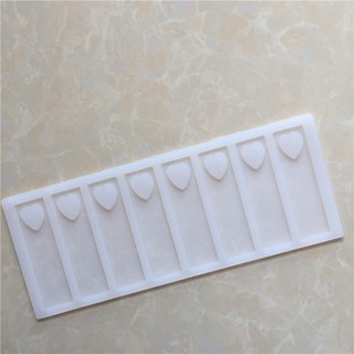 HCM - Khuôn silicon đổ socola decor trang trí bánh kem 10 thanh chữ nhật lỗ tim