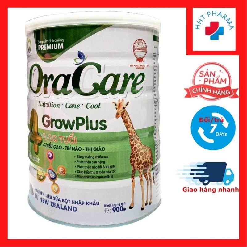 Sữa Oracare 4 growplus cho trẻ từ 1 đến 10 tuổi