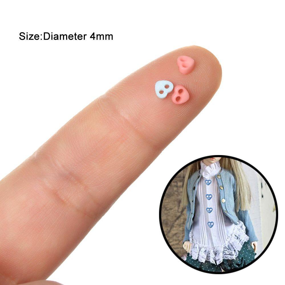 Set 50 Nút Quần Áo Búp Bê Mini 4mm DIY