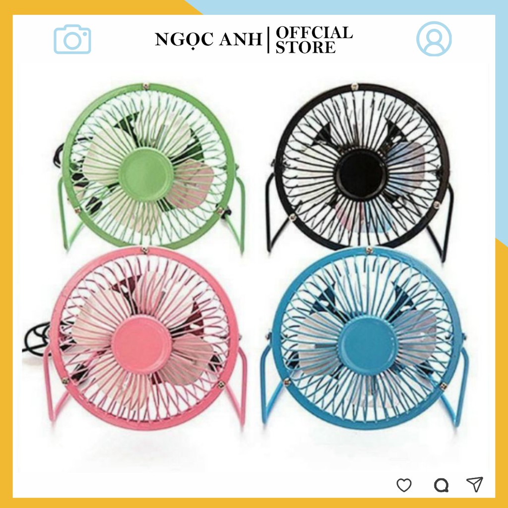 Quạt USB Lồng Sắt Để Bàn loại to 6 inch❤️FREESHIP❤️Quạt USB lồng sắt , quạt cắm cổng usb lồng sắt chạy siêu mát