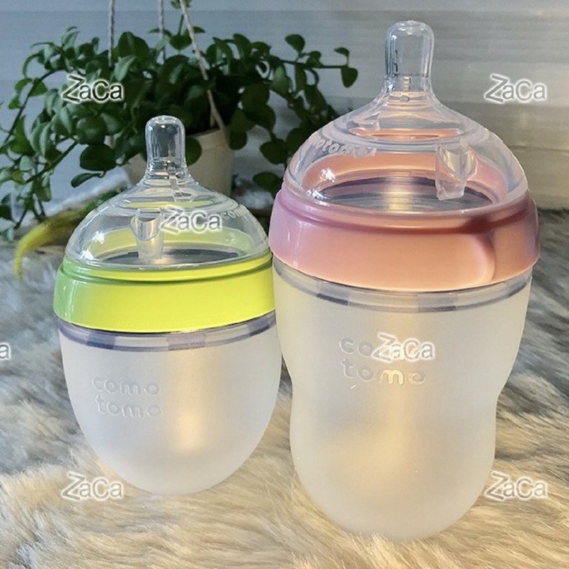 Bình Sữa Comotomo silicon Hàn Quốc siêu mềm,hàng chính hãng 150ml,250ml