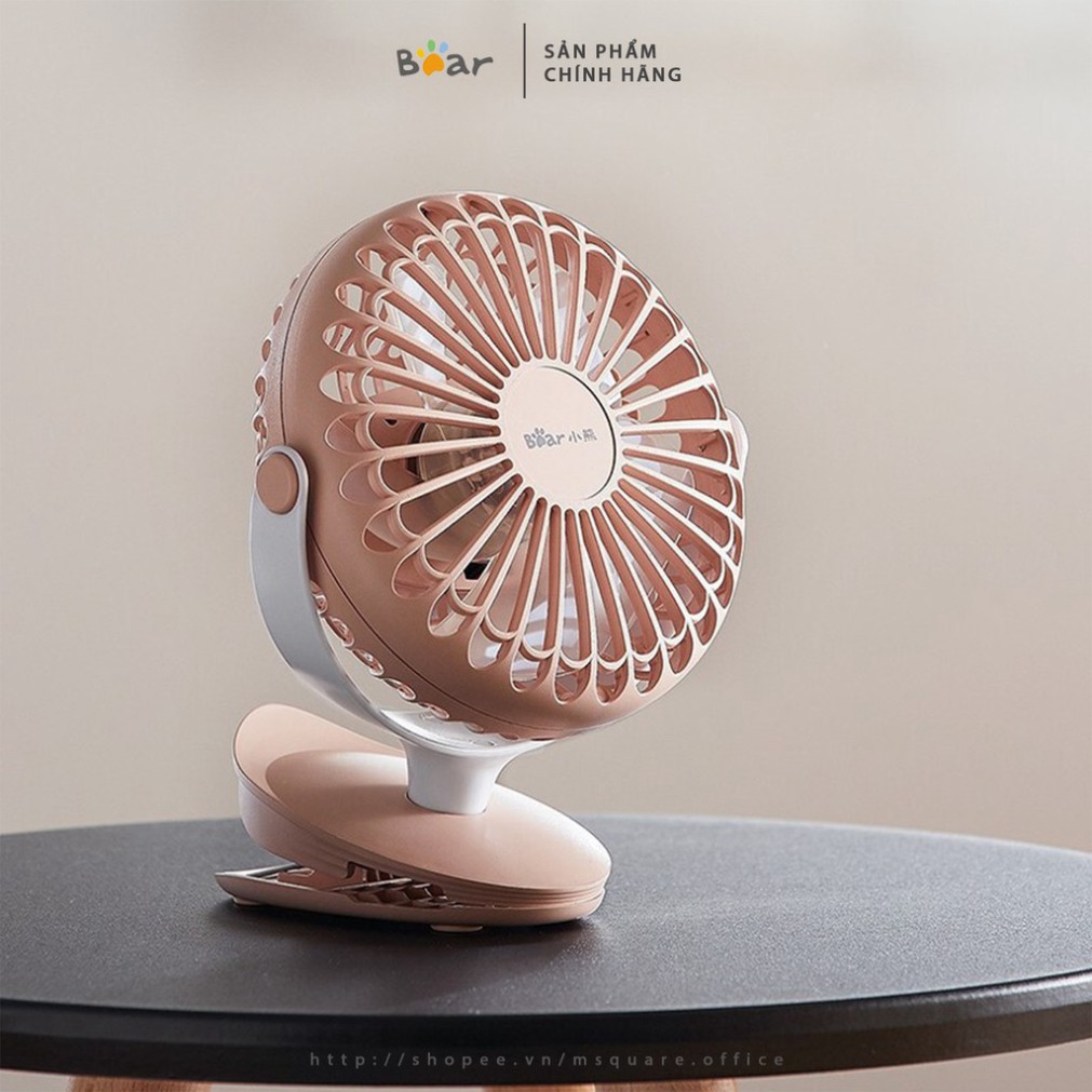 Quạt kẹp bàn mini tích điện du lịch tiện ích Bear® Chính hãng giá tốt | BigBuy360 - bigbuy360.vn