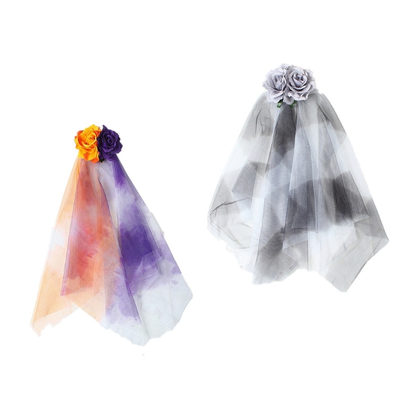 Trâm Cài Tóc Bằng Sợi Lưới Ngắn Hóa Trang Cô Dâu