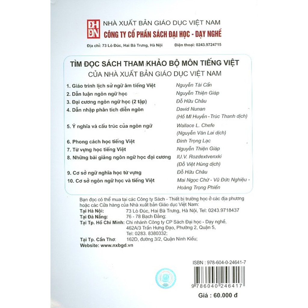 Sách - Dẫn Luận Ngôn Ngữ Học