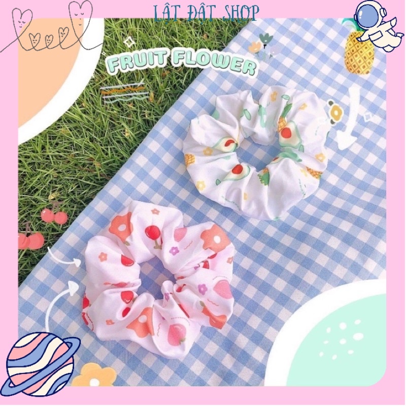 Scrunchies hoạ tiết động vật siêu dễ thương - Buộc tóc vải siêu xinh