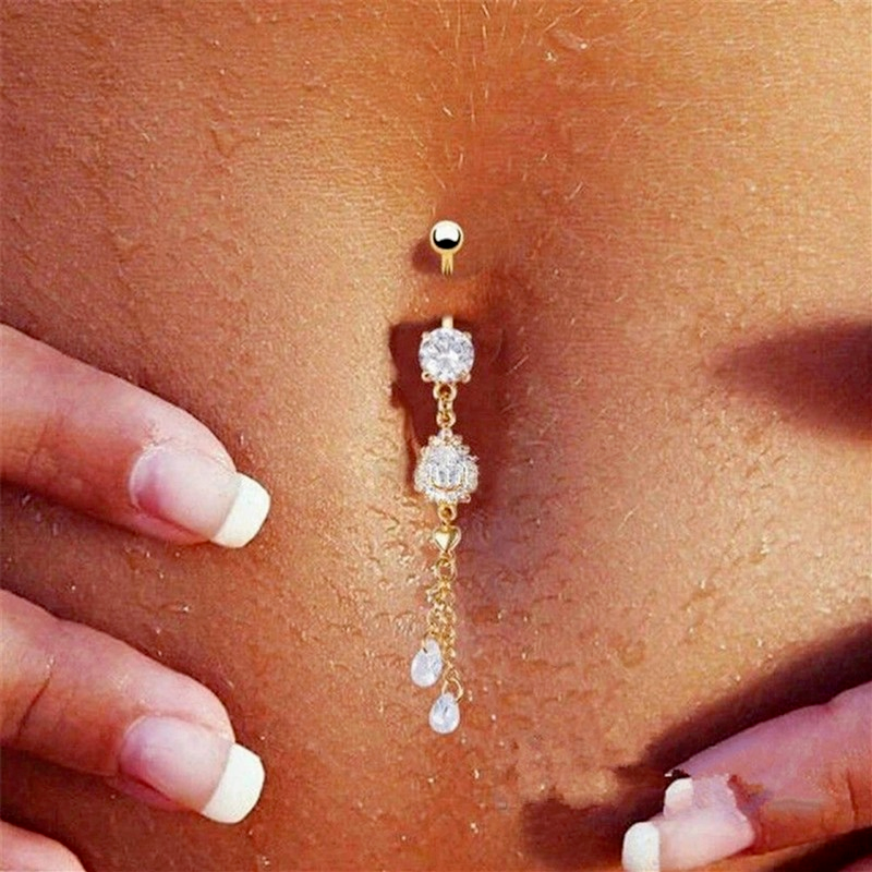 Khuyên Rốn Đính Đá Thời Trang Cho Nữ