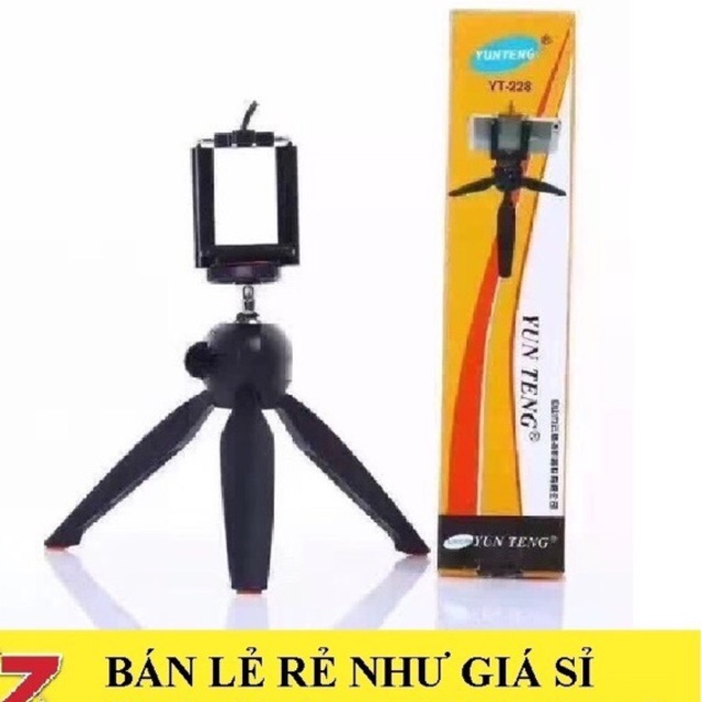 Tripod 3 chân 228 dùng cho điện thoại,máy ảnh