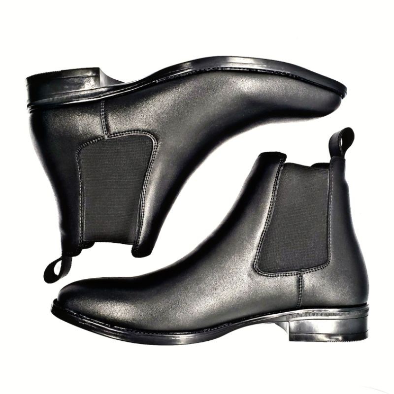 Chelsea boot classic giầy lịch sự da pu đế cao su 4cm 