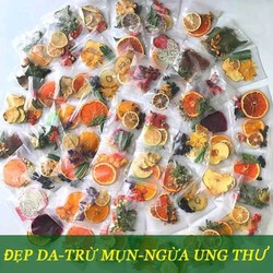 Trái cây khô detox 30 ngày kèm bình 1000ml túi + hộp