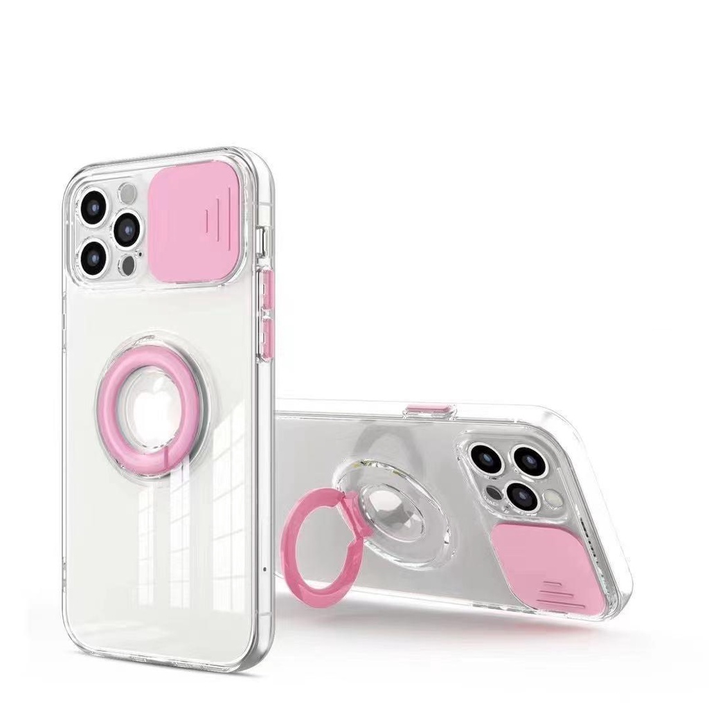 Ốp lưng Iphone TRONG có tấm bảo vệ camera kèm VÒNG NHẪN giá đỡ cho ip7,8,plus/X,XS/XSMAX/11/11/12,pro,max/13.pro