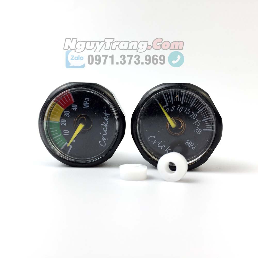 Đồng hồ đo áp suất khí nén đen Cricket Crk 30MPA 40MPA