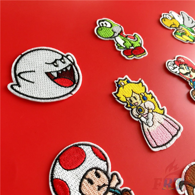 ☸ Game - Super Mario Bros S-2 Patch ☸ 1Pc Diy Sew on Iron on Badges Patches