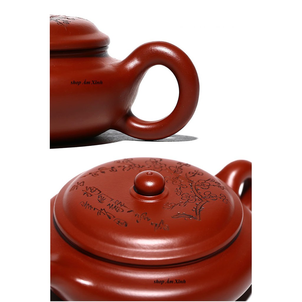 [Mã LIFEXANH03 giảm 10% đơn 500K] Ấm Tử Sa Nghi Hưng Tuyến Viên 220 ml (Đại Hồng Bào)