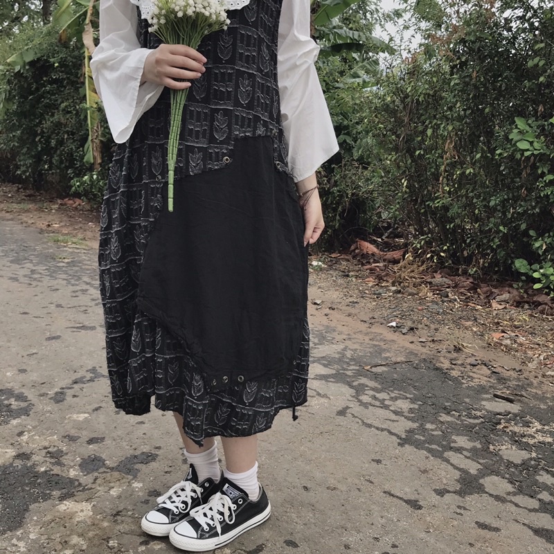 Set 2hand SIÊU CƯNG!! Áo Tiểu thư + Yếm cá tính