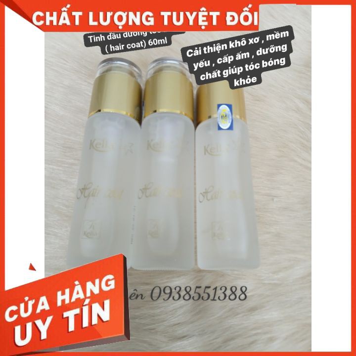 Dầu bóng dưỡng tóc Kella (Hair Coat) nắp vàng  60ml  cấp ẩm , nuôi dưỡng tóc chuyên sâu, giúp tóc bóng khỏe.
