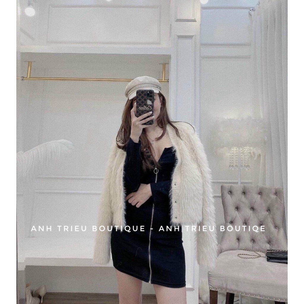 Váy Ôm Body Khóa Thun Zip Hàn Quốc Siêu Co Dãn Cao Cấp | BigBuy360 - bigbuy360.vn