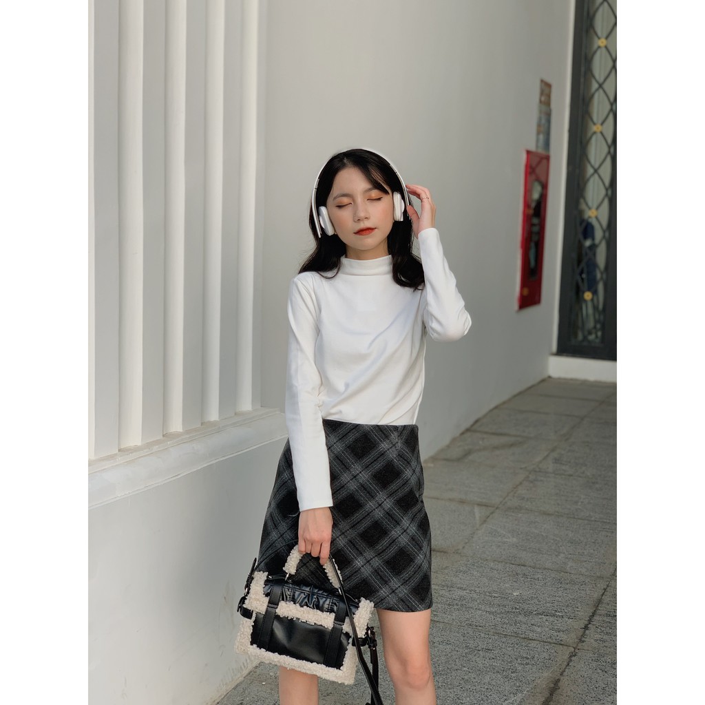 áo thun trơn cotton cổ lọ AP457 1994CLOSET