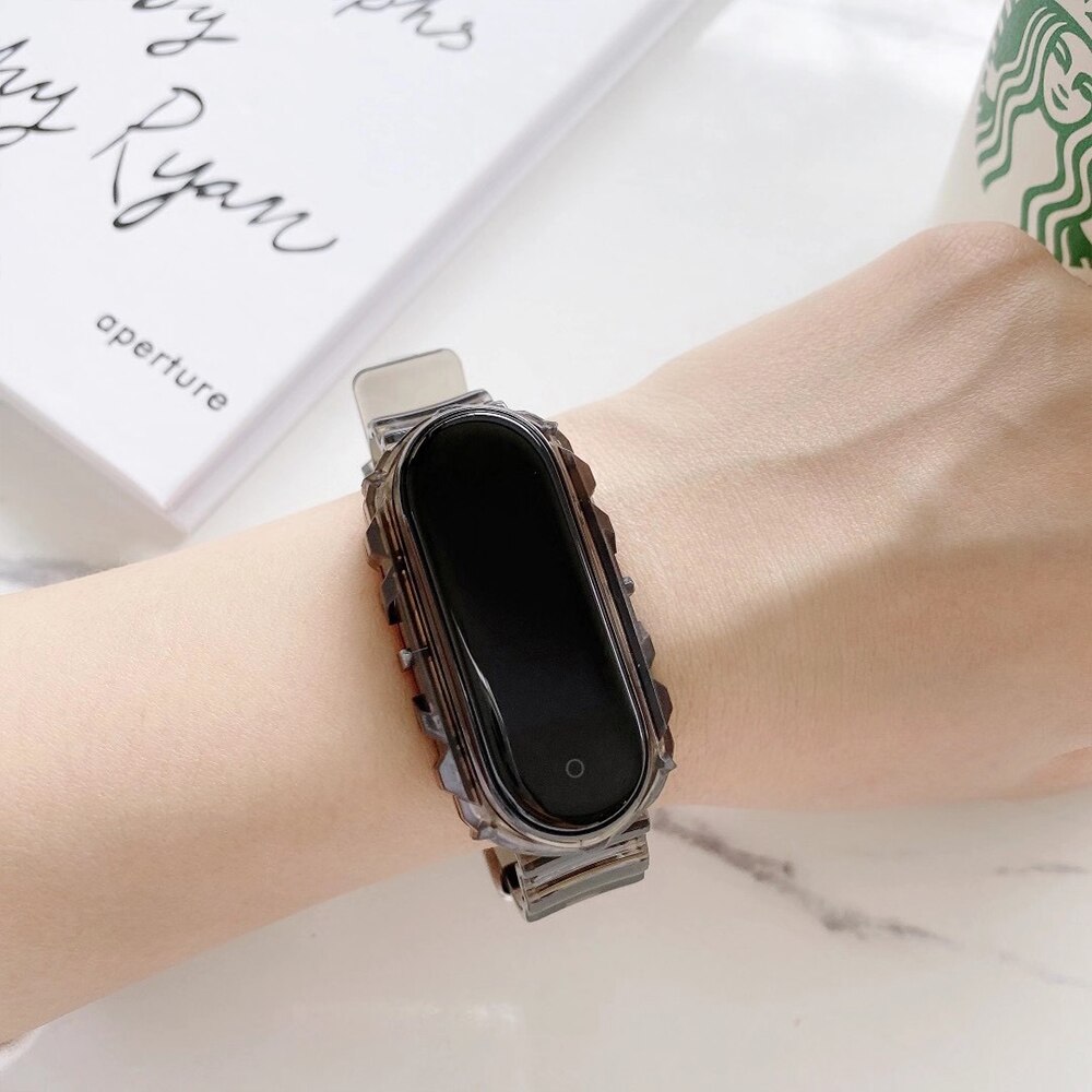 Dây đeo silicon màu kẹo cho đồng hồ thông minh Xiaomi Mi Band 6 5 4 3 Nfc Miband 3/ 4/ 5/ 6