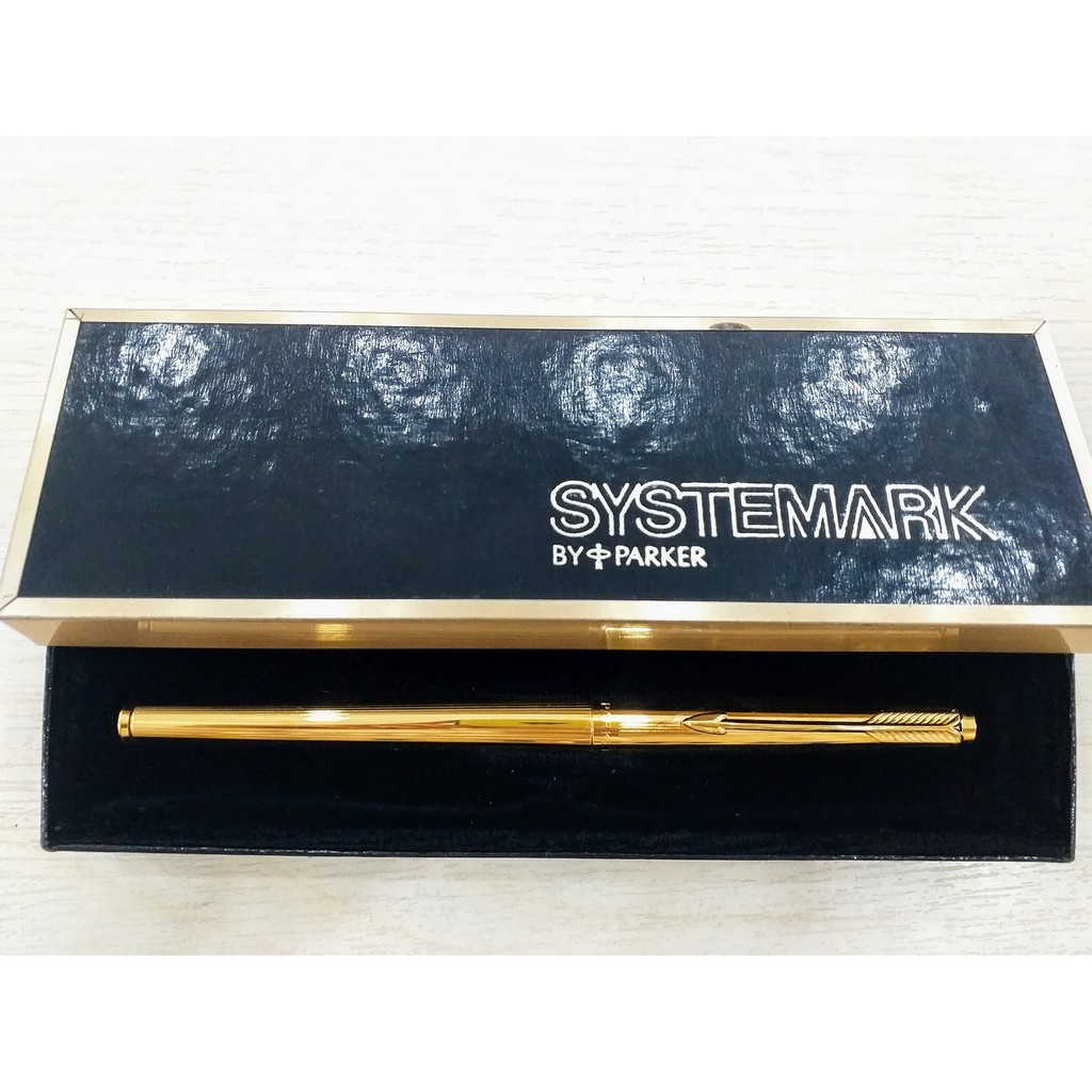 Bút dạ bi Parker Systemark - Mạ vàng 22k - Made in USA - Viết ký cao cấp