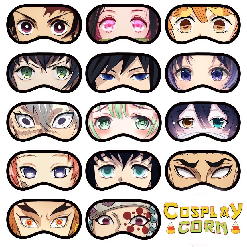 Bịt mắt Anime Kimetsu no Yaiba - Bịt mắt ngủ Anime KnY nhiều mẫu dễ thương đa dạng nhân vật không kèm túi gel