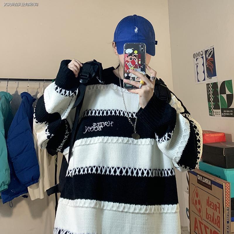 Áo len tay dài cổ tròn thời trang cho nam