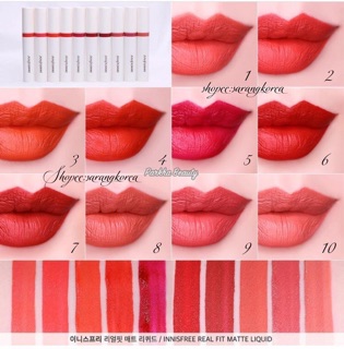 Son kem Innisfree Real Fit Matte Liquid -