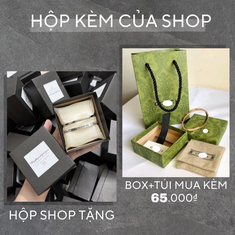 vòng g u c c i (có khắc tên) cho nam nữ